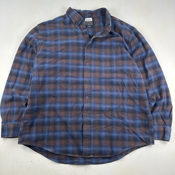 Pendleton Other - Pendleton Mason Shadow Plaid Flannel Cotton Shirt Mens XXL Blue Brown 2XL